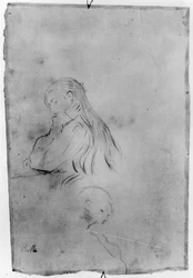Jeune fille écrivant, 1891